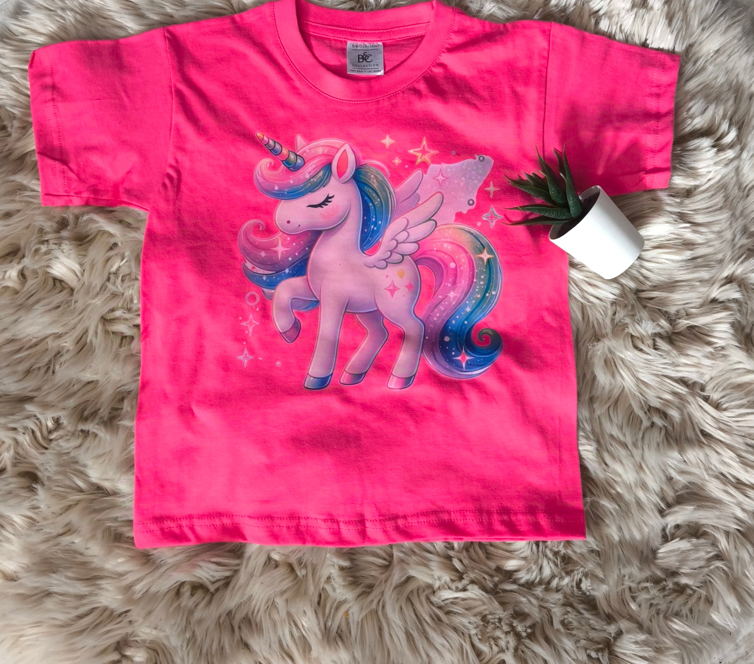 🎨 Farbenfrohes Kinder T-Shirt Unicorn – 100% Baumwolle, nachhaltig & bequem