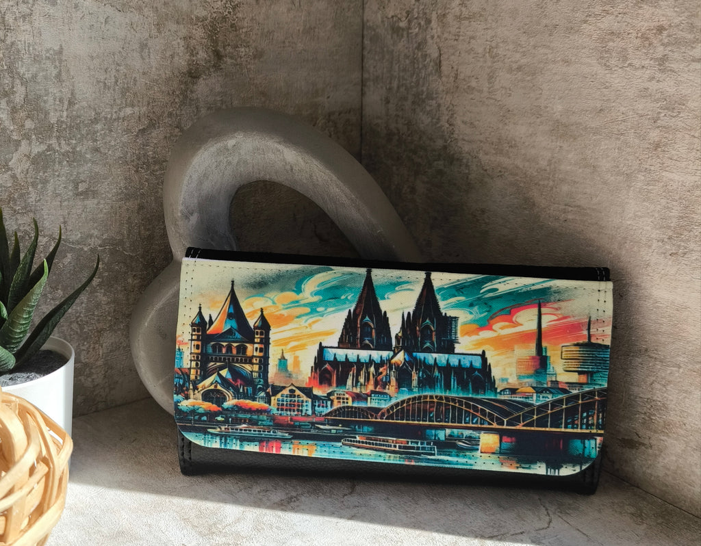 Geldbörse - Köln Gemälde Blau