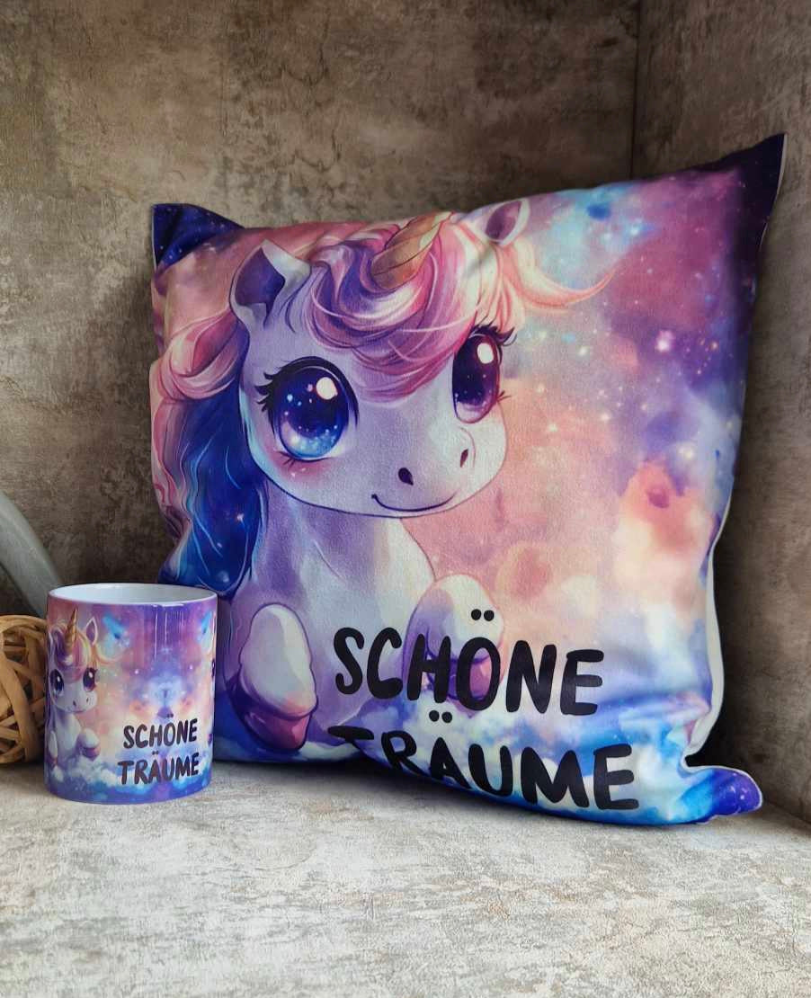 Cozy Bundle – Tasse & Kuschelkissen im Design deiner Wahl – Geschenkset für gemütliche Stunden