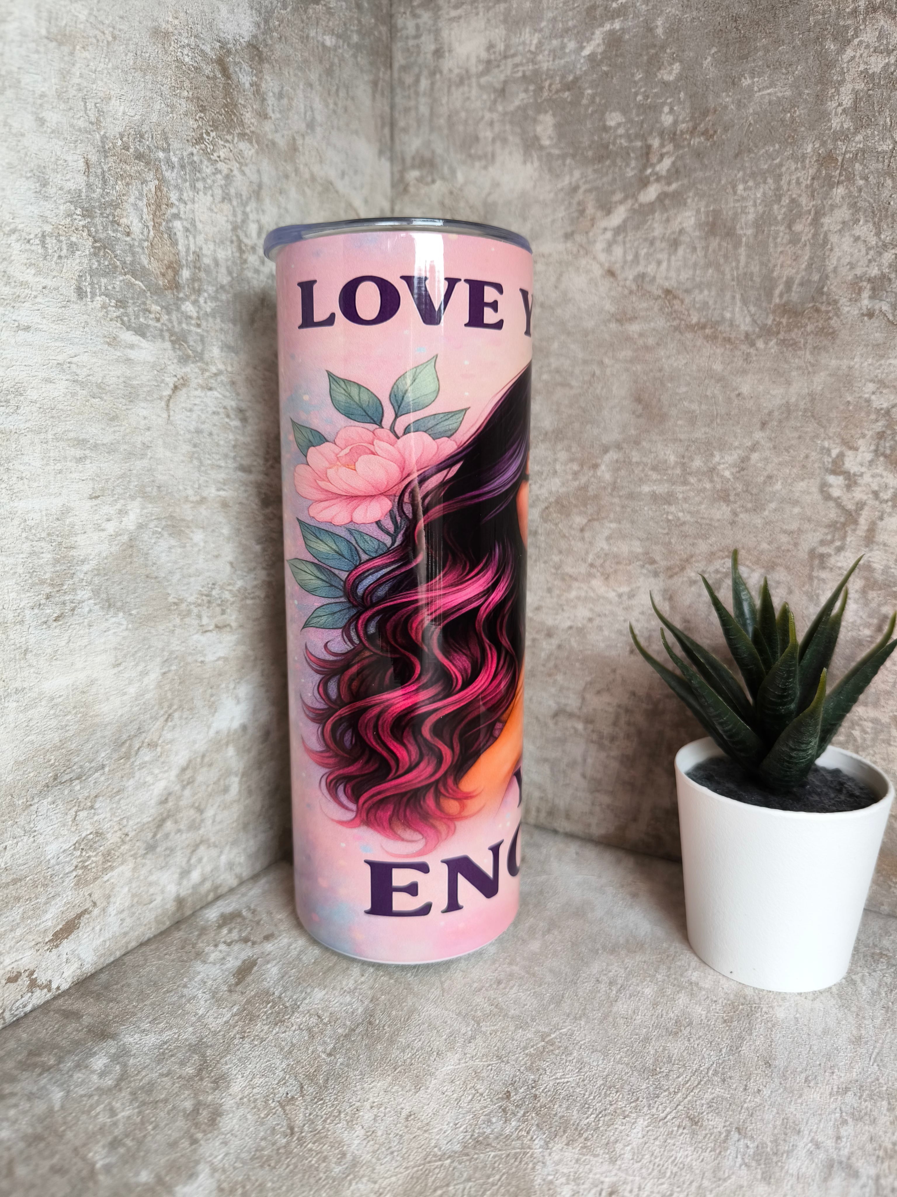 Thermobecher mit Strohhalm Yourself – personalisierbar, sublimationsfähig, lebensmittelecht